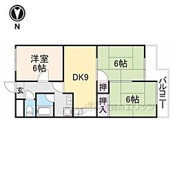 第三サンコウハイツ 3DKの間取図画像