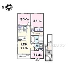 レジデンス マドカ 3LDKの間取図画像