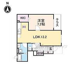 ソレイユ 1LDKの間取図画像