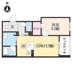 シャーメゾンセルディーナ 1LDKの間取図画像