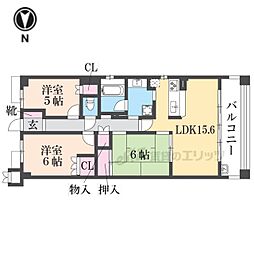 ローレルスクエア郡山リーデンス 3LDKの間取図画像
