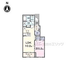 間取図画像 1LDK