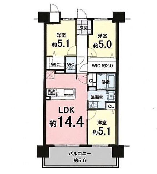 間取りを拡大表示