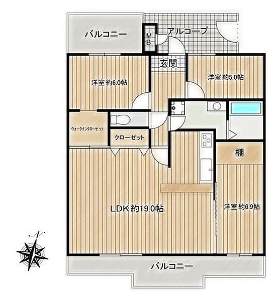 間取りを拡大表示
