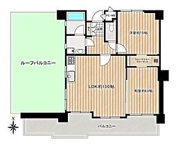 ライオンズマンション桜山 2LDKの間取図画像