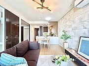 広々としたLDKがお部屋の中心。ご家族そろった楽しい時間が過ごせそうですね。