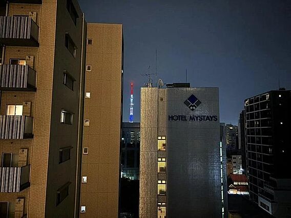 バルコニーから...