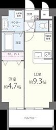モントーレ・ヒルズ悠 1LDKの間取図画像