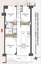 コスモ西葛西 3LDKの間取図画像