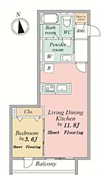 間取図画像 1LDK