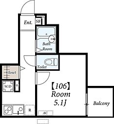 リブリ・宮坂 1階/106