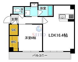 グラン セレニオ 江坂 1LDKの間取図画像