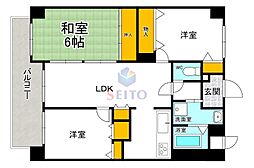 トゥー・ル・モンド森 3LDKの間取図画像