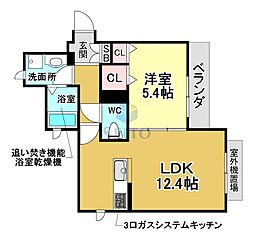 シャーメゾン・レオン 1LDKの間取図画像