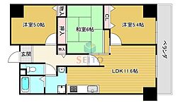 グランベール桃山台 3LDKの間取図画像