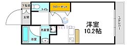 エクセル吹田 ワンルームの間取図画像