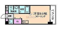 GlenparkEsaka2 ワンルームの間取図画像