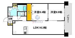 第2関根マンション 2LDKの間取図画像