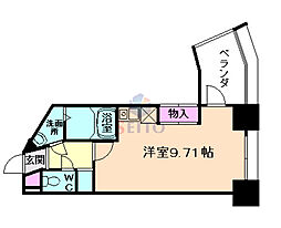 フォレステージュ江坂垂水町 ワンルームの間取図画像