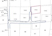土地と道路の関係が分かる図面です。