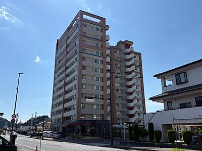 外観：ツインタワーマンション。12階の南東角部屋です。