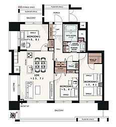 間取図画像 3LDK