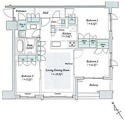 間取図画像 3LDK