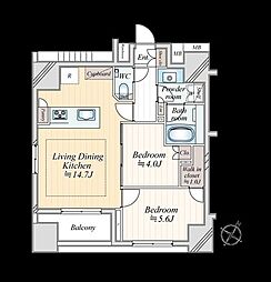 間取図画像 2LDK