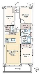 レーベンハイム森下レシェンテ 3LDKの間取図画像