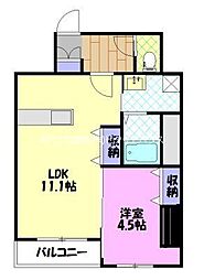 SEA22 1LDKの間取図画像