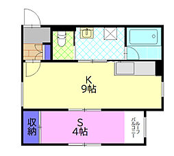 ACTY-K2 ワンルームの間取図画像