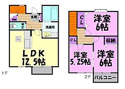 レフィーノ 3LDKの間取図画像