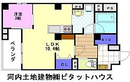 GRANSTORIA 1LDKの間取図画像