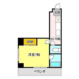 CITYM・56 1Kの間取図画像