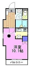 東野ビル 1Kの間取図画像