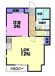 間取図画像 1LDK
