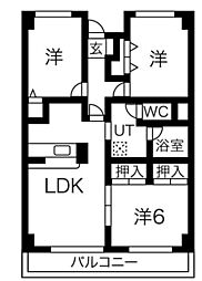 間取図画像 3LDK