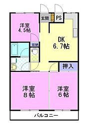 間取図画像 3DK