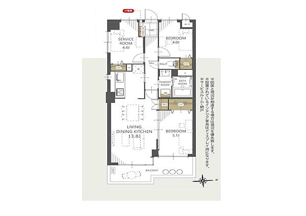 間取りを拡大表示