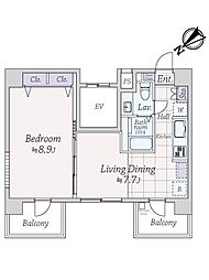 間取図画像 1LDK