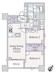 間取図画像 2LDK