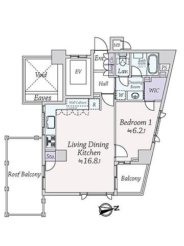 間取り サンクタス下落合ミュゼオコートＡ 8階/-