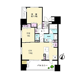 ローレルコート久屋大通 2LDKの間取図画像