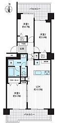 茅ヶ崎グランドハイツC棟 3LDKの間取図画像