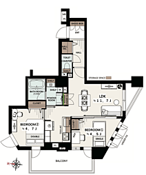 間取図画像 2LDK
