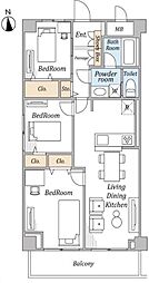 藤和グリーンコープ柏 3LDKの間取図画像