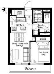 藤和用賀コープ 1LDKの間取図画像