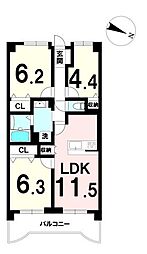 間取図画像 3LDK