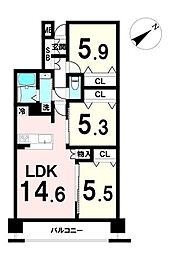間取図画像 3LDK