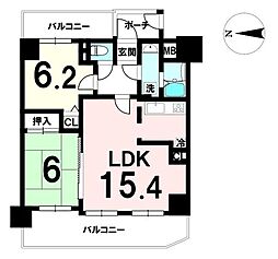 間取図画像 2LDK